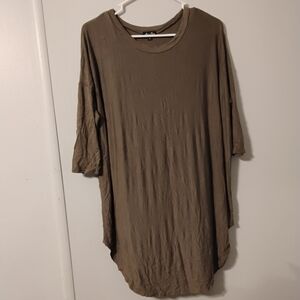 Anna Lane Casual Brown Women's Top